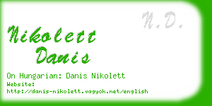 nikolett danis business card